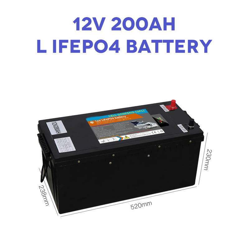 12.8V 200Ah LiFePO4 Lithium iron phosphate Energy storage Lithium Battery Solar Battery Pack 12V lithium-ion battery