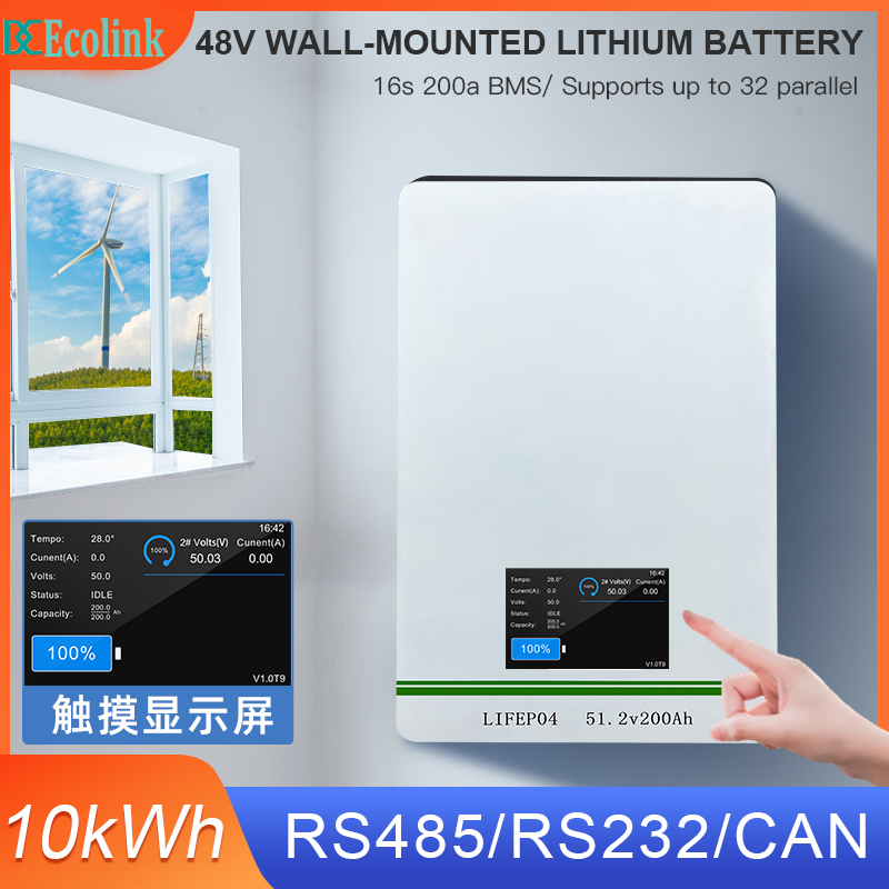 New Energy Solar Energy Storage System Lifepo4 Lithium 48V 51.2V 200Ah For Household Energy